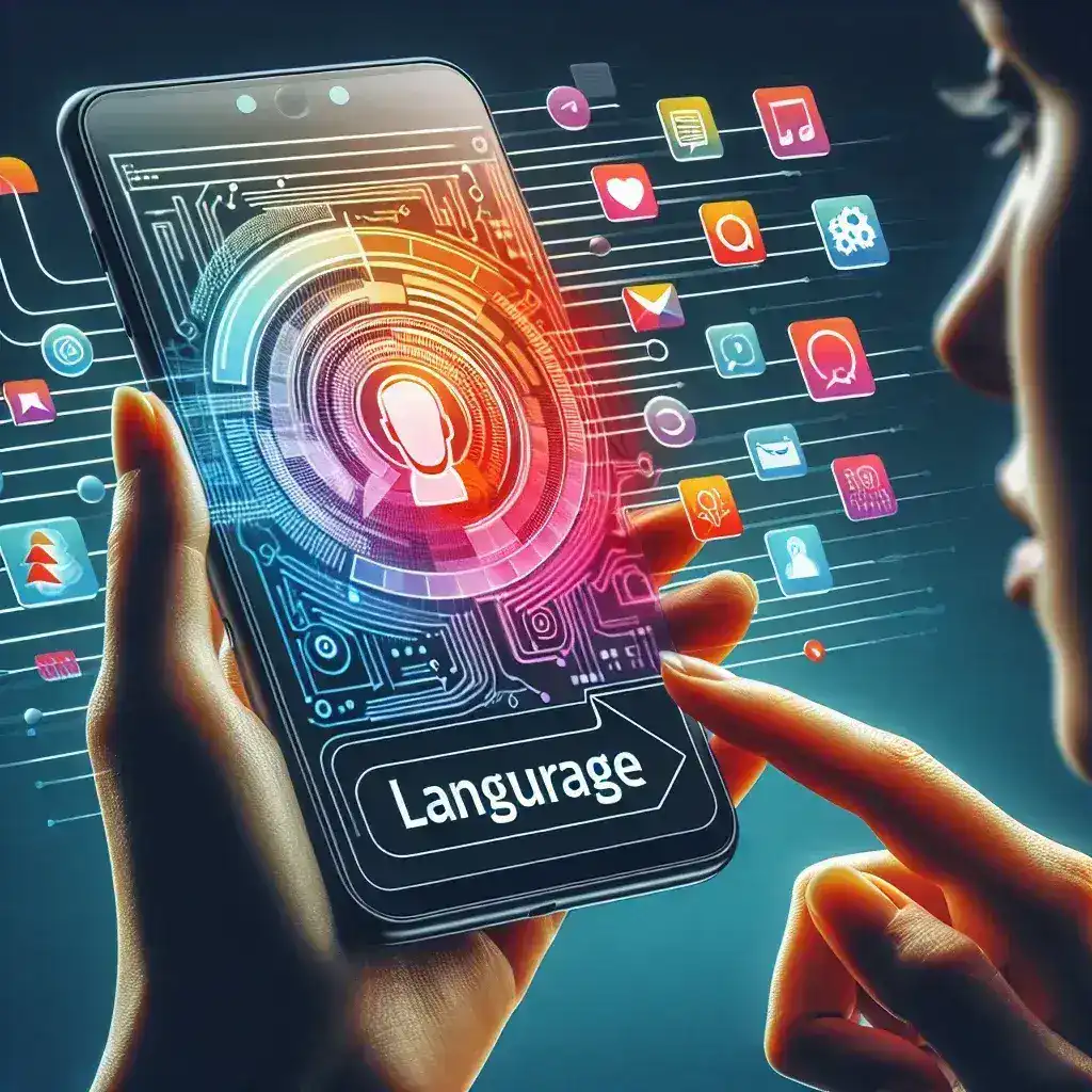 "Apple iOS 18.4 on iPhone showcasing new Spanish language feature options and enhanced user interface."