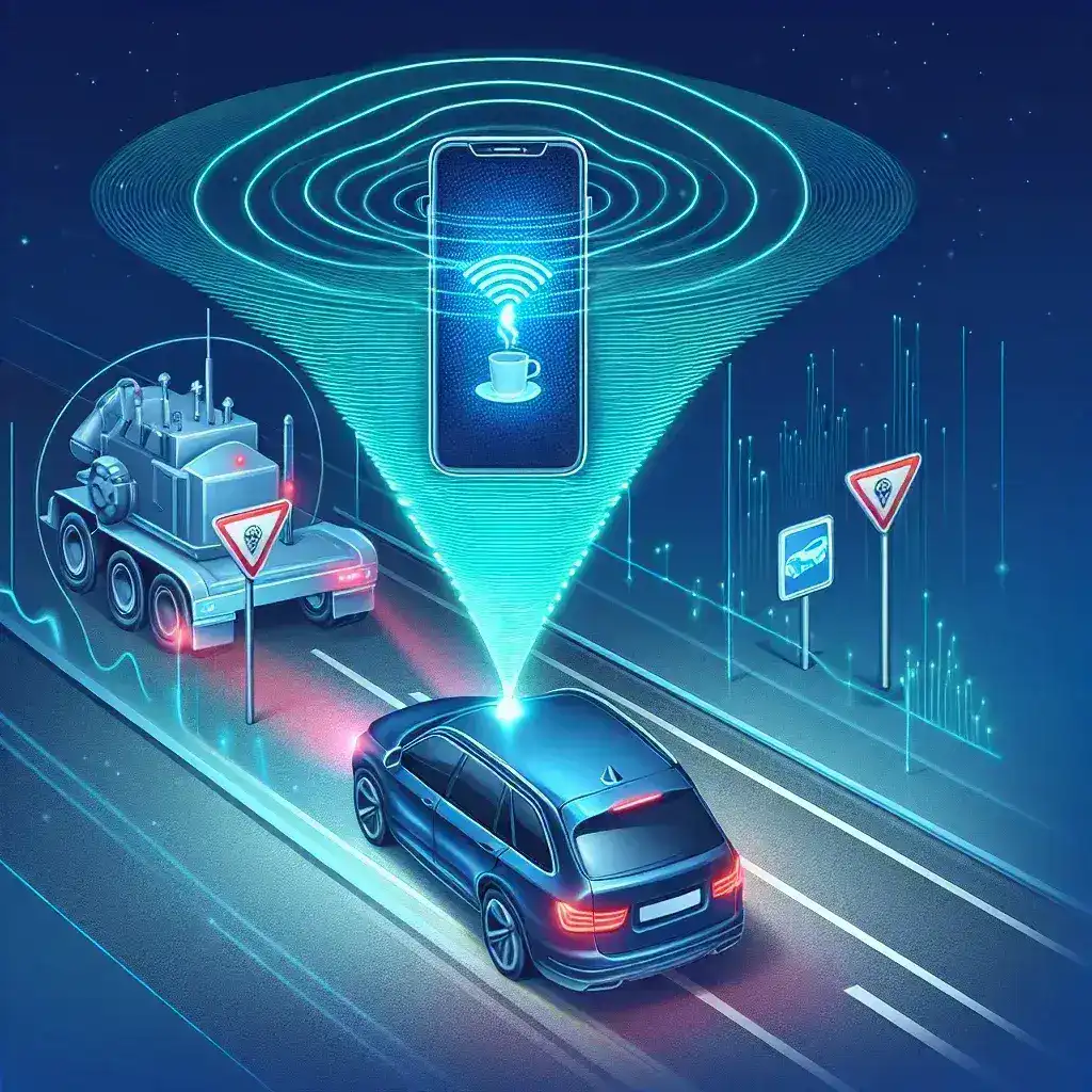 "Intelligent radar technology deployed by La DGT to detect mobile phone usage while driving, enhancing road safety and traffic enforcement."